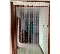 ZiDeTang Tenda divisoria per porta con perline in acrilico (100 cm x 195 cm, trasparente)