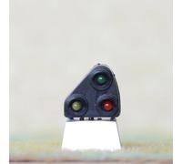 zidiau 4PCS Premium Modello Ferrovia & Train Block Segnale Nano Segnale di Terra Illuminazione Segnale, Ho scala modello treno ferrovia segnale lampade set oo scala ferroviaria segnali ferroviari 3