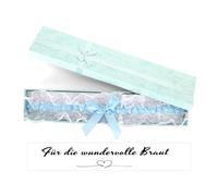 Zidoley Giarrettiera blu matrimonio, regalo sposa qualcosa (IT, Testo, Taglia unica, Regular, Regular, Azzurro)