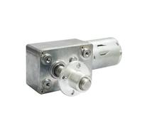 ZIDRMTKVK Motore a Vite Senza fine CC a Bassa velocità e Coppia Elevata da 6 V 12 24, Albero di Uscita 8 mm*33 mm con Flangia a(10 RPM-dc 24 Volt)