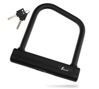 ZIEGER Lucchetto per bicicletta U 195 - Robusto lucchetto con staffa in acciaio da 14 mm e rivestimento in silicone