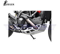 Zieger-Piastra Paramotore-argento DUCATI Hypermotard 821 SP Anni 2013 2014 2015