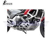 Zieger-Piastra Paramotore-argento HONDA NC 750 X DCT Anni 2014 2015 2016 2017