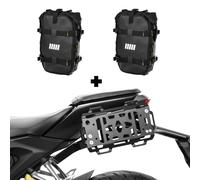 ZIEGER Portaborse Laterali Compatibile Con Honda CB 125 R Taglia S Nero