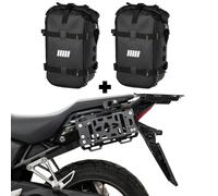 ZIEGER Portaborse Laterali Compatibile Con Honda NX 500, Misura M, Nero