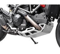 Zieger Protezione Motore sotto per Ducati Hypermotard Hyperstrada 821 Argento