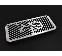 Zieger Protezione Radiatore Grata per Suzuki Sv 650 N S BJ 2005-08 Drago Argento