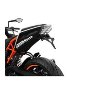 ZIEGER Supporto Portatarga Compatibile con KTM 125 390 Duke Nero