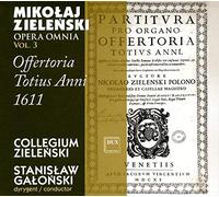 Mikolaj Zielenski Offertoria Totius Anni 1611 (CD) Album