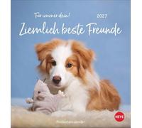 Ziemlich beste Freunde Postkartenkalender 2027 - Für immer dein: Postkarten-Fotokalender mit Hunden und ihren Lieblingsstofftieren. Kleiner Kalender voll süßer Bilder und lustiger Sprüche.