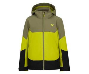 Ziener Agimo-z Giacca da Sci/Invernale, Calda, Traspirante, Impermeabile, Erba elettrica, 176 Bambini e Ragazzi