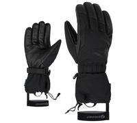 Ziener GAIKU - Guanti da sci da uomo, impermeabili, lunghi, in lana, colore nero, 8