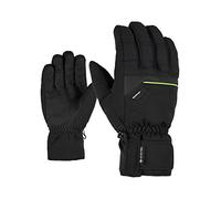 Ziener Gloves Glyn - Guanti da Sci Gore Tex da Uomo, Uomo, 801047, Nero/Verde Lime, 7