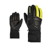 Ziener Glyxus, guanti da sci da uomo, per sport invernali, impermeabili, traspiranti, limone, 6,5