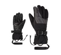 Ziener Guanti da sci GHALION da uomo, impermeabili, con risvolto lungo, nero, magnete, 10