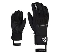 Ziener Guanti da sci in granito da uomo, per sport invernali, impermeabili, Gore-Tex Alpine Wool, nero, 8