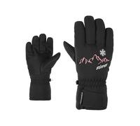 Ziener Guanti da sci LAILLA per bambini | impermeabili, senza PFC, nero, 4