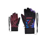 Ziener Guanti da sci Lanus da ragazzo/sport invernali, impermeabili, Primaloft, viola, 6