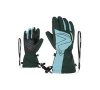 Ziener Guanti da sci Laval per bambini/sport invernali | impermeabili, scaldamuscoli lunghi, Dark Jungle, 4,5