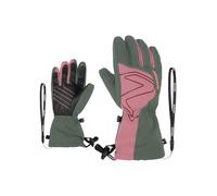 Ziener Guanti da sci Laval per bambini/sport invernali | impermeabili, scaldamuscoli lunghi, verde mud, 7