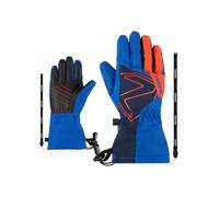 Ziener Guanti da sci Laval-Z per bambini, impermeabili, in lana, extra caldi, blu cobalto scuro, 5