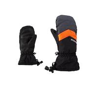Ziener Guanti da Sci per Bambini LETTERO AS Mitten GIUNNI Junior Sport Invernali | Impermeabili, Traspiranti, Nero (Nero/Grafite), 6