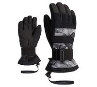 Ziener Guanti da snowboard/sport invernali per bambini, impermeabili, traspiranti; protektor, stampa grigia, M