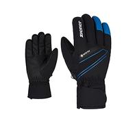 Ziener Gunar - Guanti da sci da uomo, per sport invernali, impermeabili, traspiranti, caldi, Gore-Tex, colore nero/blu persian 9,5