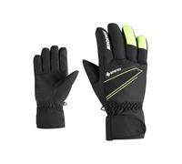 Ziener Gunar - Guanti da sci da uomo, per sport invernali, impermeabili, traspiranti, caldi, Gore-Tex, colore nero, giallo, 8