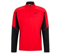 Ziener JIROTO-Z - Maglione da Sci da Uomo, Strato Intermedio, Maglia Funzionale, Powerstretch, Elastico, Rosso, 58