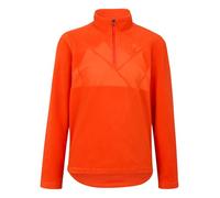 Ziener JONKI-Z - Maglione da Sci per Bambini, con Strato Intermedio, in Pile, Caldo, Elastico, Riciclato, Arancione/Rosso 104