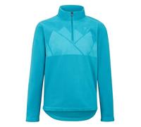 Ziener JONKI-Z - Maglione da Sci per Bambini, Strato Intermedio, in Pile, Caldo, Elastico, Riciclato, Aqua Breeze, 140
