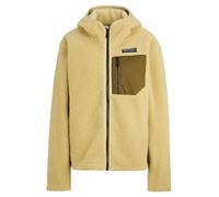 Ziener Juha-Z - Giacca in Pile High Loft, Strato Intermedio, con Cappuccio, Sage Leaf, 46