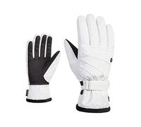Ziener KASA - Guanti da sci da donna, per sport invernali, extra caldi, traspiranti, G-Loft, colore bianco, 8,5