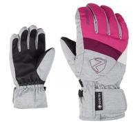 Ziener LEIF Guanti da Sci, Unisex, per Bambini, Unisex - Bambini, 801970, Rosa (Pop Pink) / mélange Chiaro, 4.5