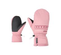 Ziener LAILLANI - Guanti da sci per bambini, impermeabili, senza PFC, rosa Blossom, 7
