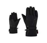 Ziener LAMONIA-Z Guanti da sci invernali per ragazza Primaloft, impermeabili, senza PFC, neri, 4
