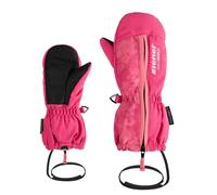 Ziener Langelo-Z - Muffolo da sci/sport invernali per bambini, impermeabile, con cerniera lunga, rosa pop, 2,5