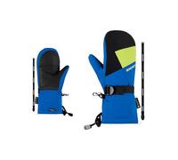 Ziener Lanic Z - Guanti da sci per bambini, per sport invernali, Gore-Tex, scaldamuscoli lunghi, extra caldi, colore nero, blu persiano