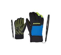Ziener Lanus As, Guanti da Sci/Sport Invernali, Impermeabili, Traspiranti, alla Moda, Primaloft Bambini, Persiano Blu, 6