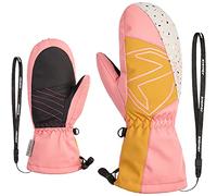 Ziener LAVALINO - Muffolo da sci per bambini, impermeabile, extra caldo, lana, rosa, vaniglia stru, 7,5