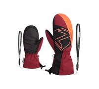 Ziener LAVALINO - Muffolo da sci per bambini, impermeabile, extra caldo, lana, rosso Cabin, 3