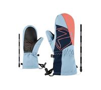 Ziener Lavalino-Z - Muffolo da sci per bambini, impermeabile, lana, extra caldo, Arctic Sky, 4,5