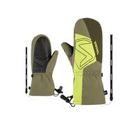 Ziener Lavalino-Z - Muffolo da sci per bambini, impermeabile, lana, extra caldo, Moss Green, 5