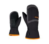 Ziener LEJANOS AS(R) Mitten Glove Junior, Guanti da Sci/Sport Invernali, Impermeabili, Traspiranti. Bambini, Nero-Black/Graphite, 7.5