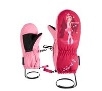Ziener Leprint Z - Muffolo da sci per bambini, impermeabile, divertente, rosa pop, 2
