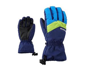 Ziener LETT AS - Guanti da sci per bambini, impermeabili, traspiranti, blu navy, 4