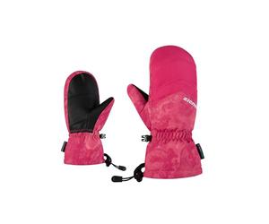 Ziener Lettero-Z - Guanti da sci per bambini, impermeabili, traspiranti, rosa pop, 7,5