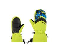 Ziener Lettero-Z - Guanti da sci per bambini, per sport invernali, impermeabili, traspiranti, colore lime, misura 41