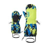 Ziener LEVI-Z - Muffolo da sci/sport invernali per neonato, impermeabile, polsini lunghi, zip lunga, camo Persian Blue, 4